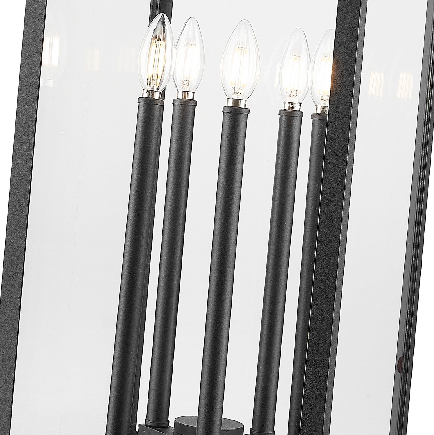 Z-Lite - 5018PHXLS-SQPM-BK - Five Light Outdoor Pier Mounted Fixture - Nova - Black