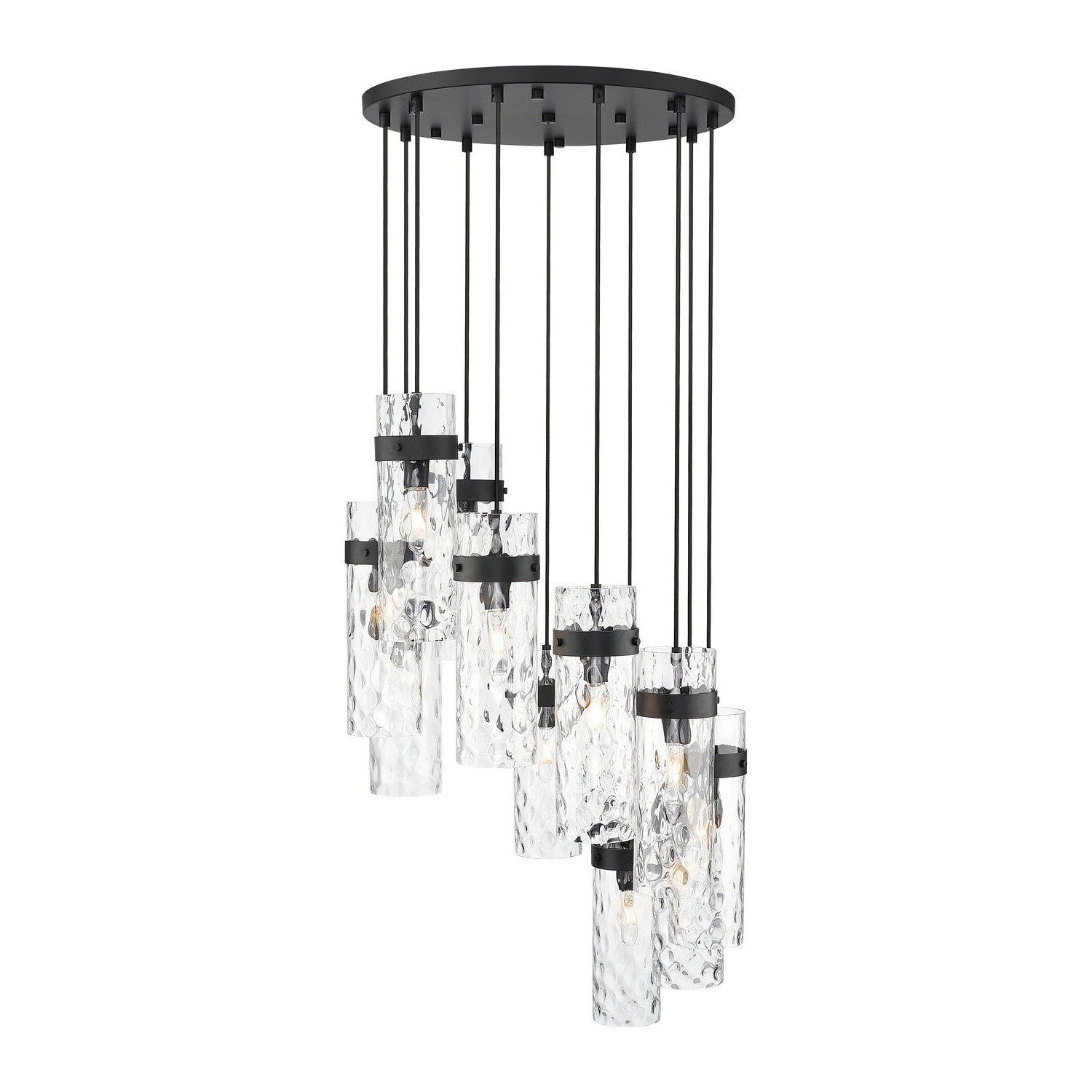 Z-Lite - 7002P5-11R-MB - 11 Light Chandelier - Fontaine - Matte Black