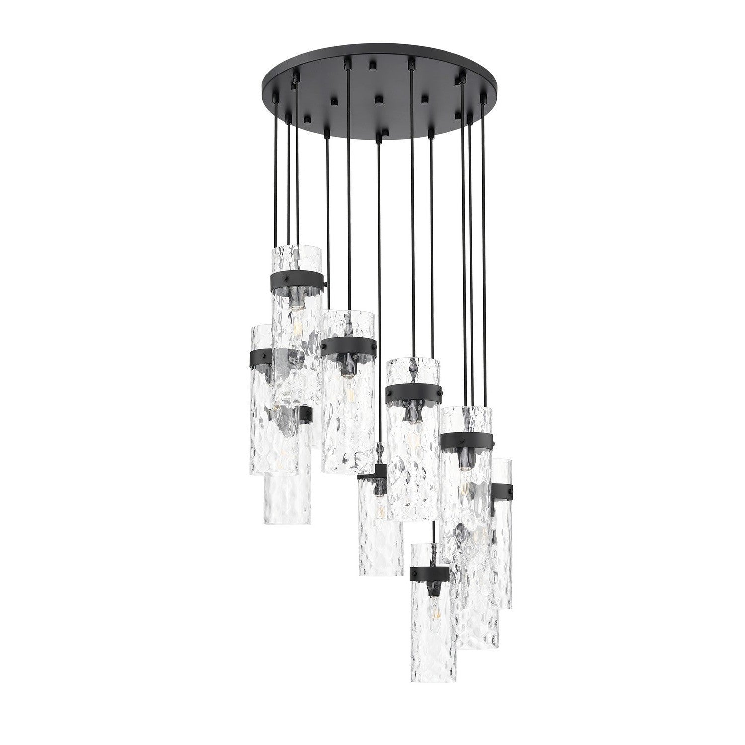 Z-Lite - 7002P5-11R-MB - 11 Light Chandelier - Fontaine - Matte Black