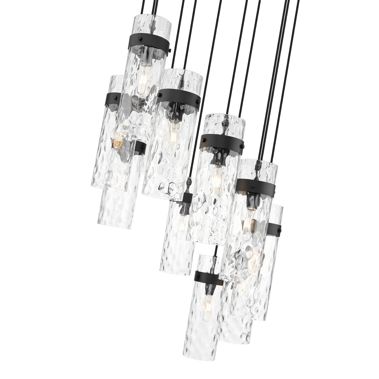 Z-Lite - 7002P5-11R-MB - 11 Light Chandelier - Fontaine - Matte Black
