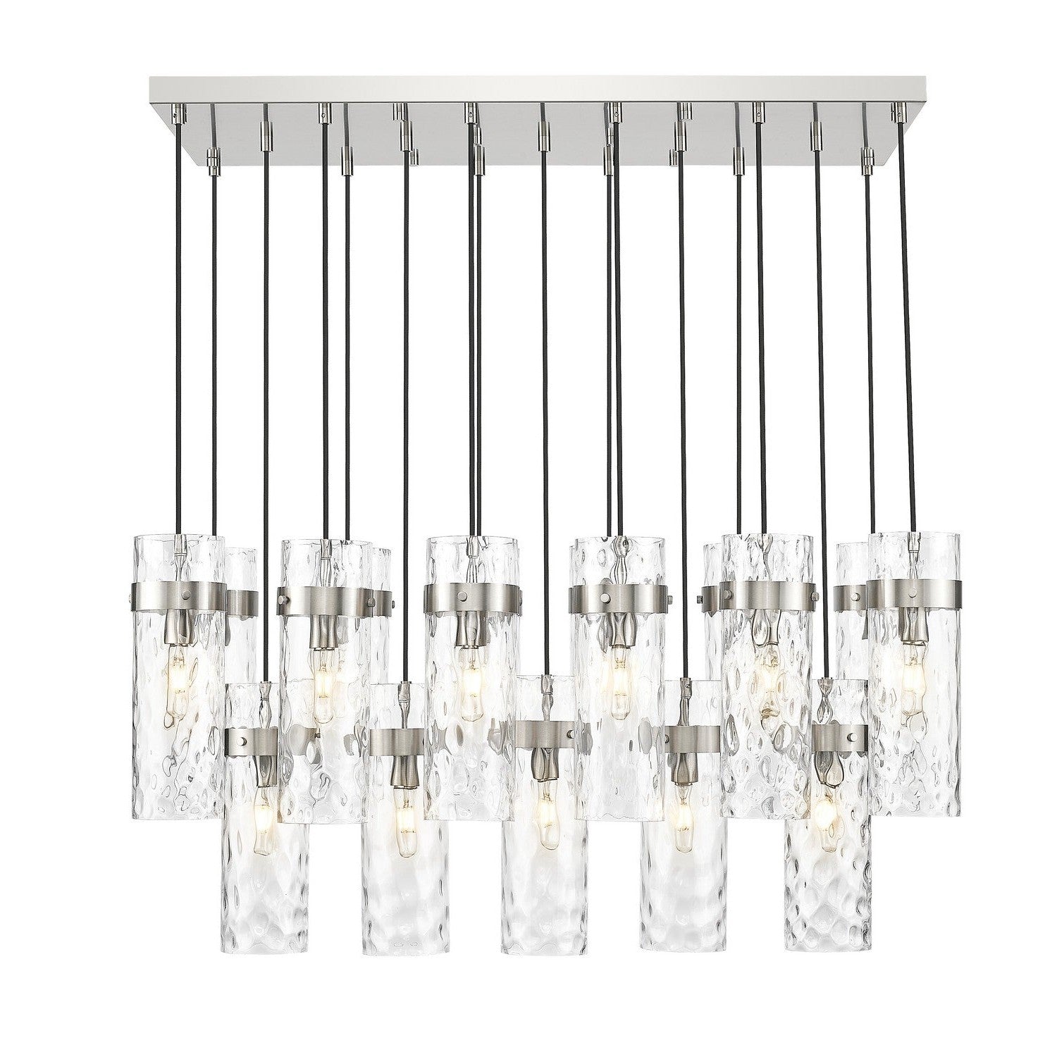 Z-Lite - 7002P5-17L-BN - 17 Light Linear Chandelier - Fontaine - Brushed Nickel
