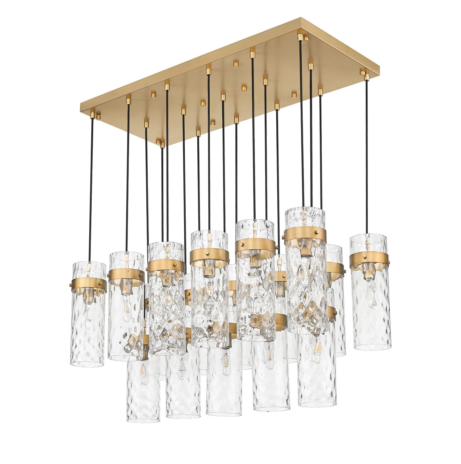 Z-Lite - 7002P5-17L-RB - 17 Light Linear Chandelier - Fontaine - Rubbed Brass