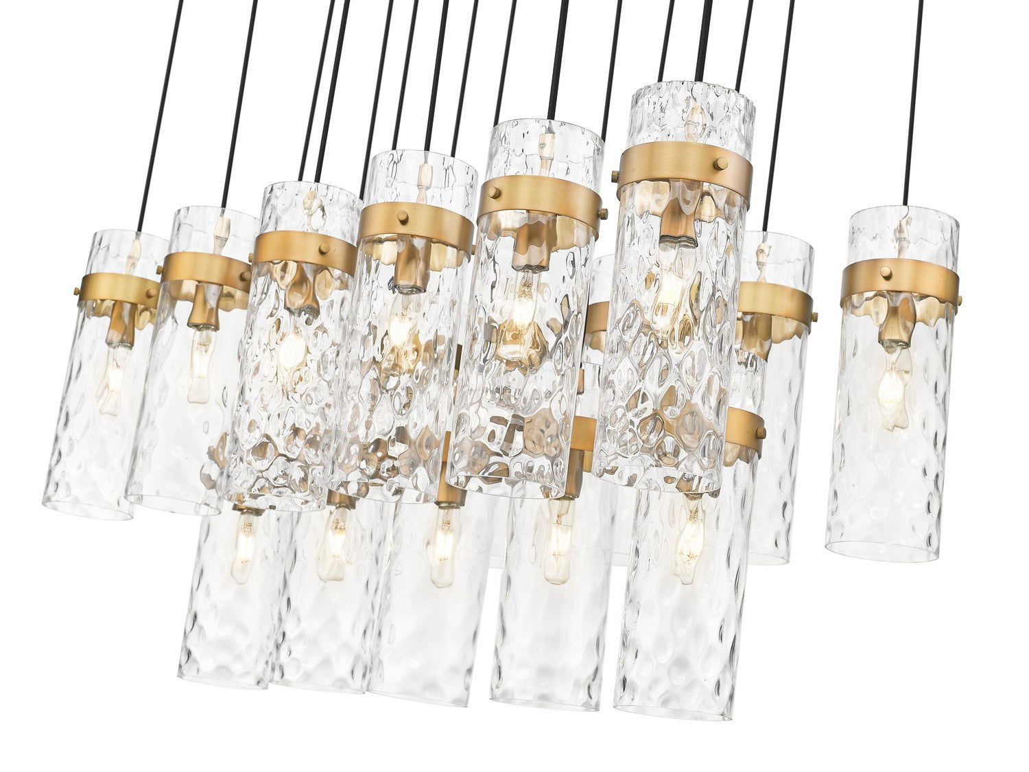 Z-Lite - 7002P5-17L-RB - 17 Light Linear Chandelier - Fontaine - Rubbed Brass