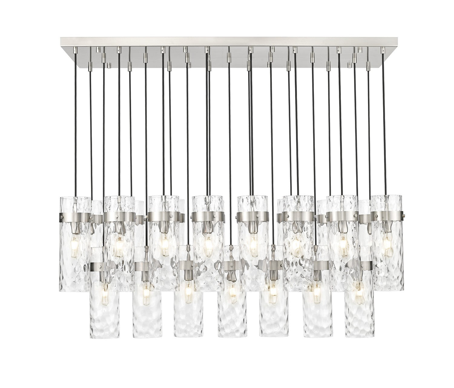 Z-Lite - 7002P5-23L-BN - 23 Light Linear Chandelier - Fontaine - Brushed Nickel