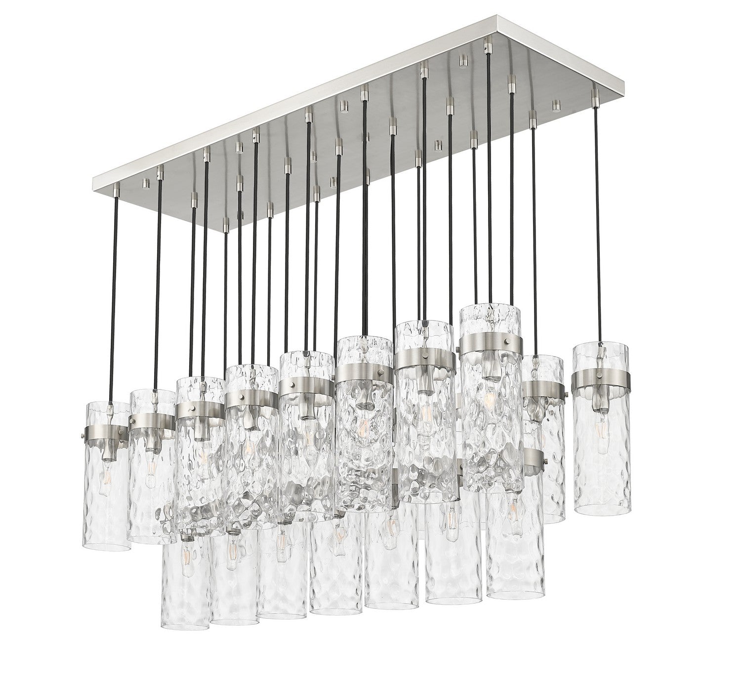 Z-Lite - 7002P5-23L-BN - 23 Light Linear Chandelier - Fontaine - Brushed Nickel