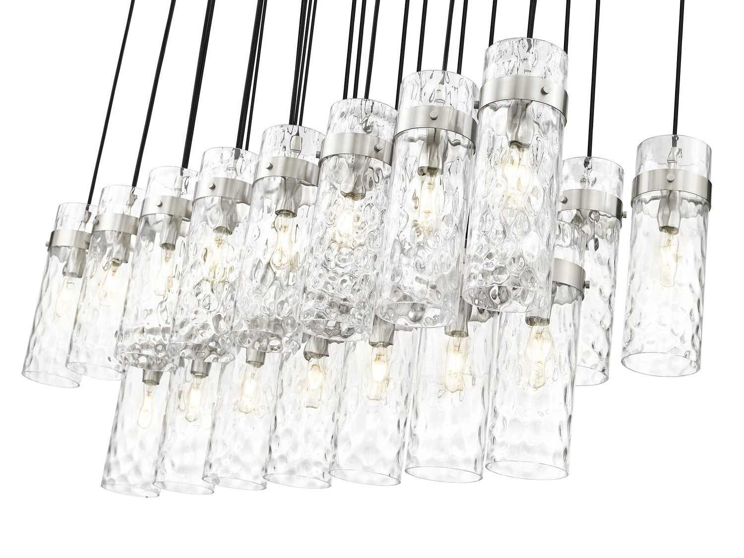 Z-Lite - 7002P5-23L-BN - 23 Light Linear Chandelier - Fontaine - Brushed Nickel