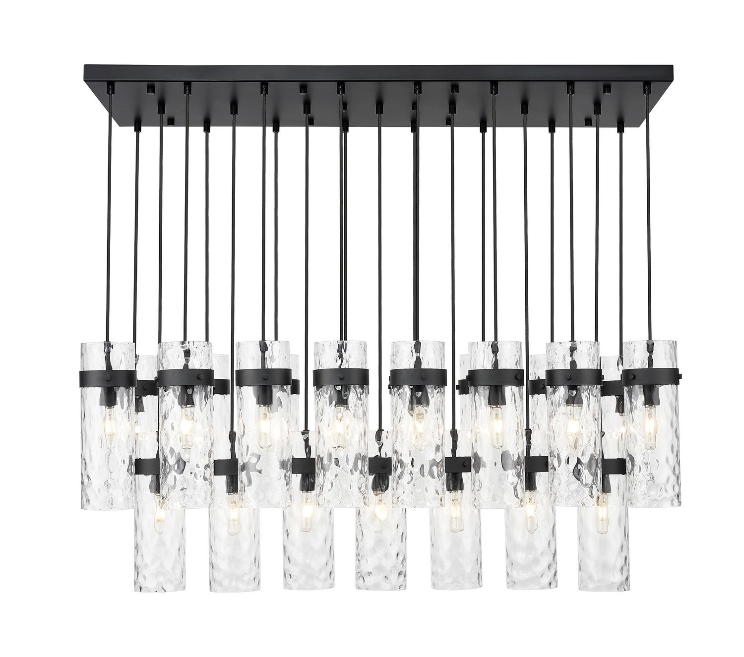 Z-Lite - 7002P5-23L-MB - 23 Light Linear Chandelier - Fontaine - Matte Black
