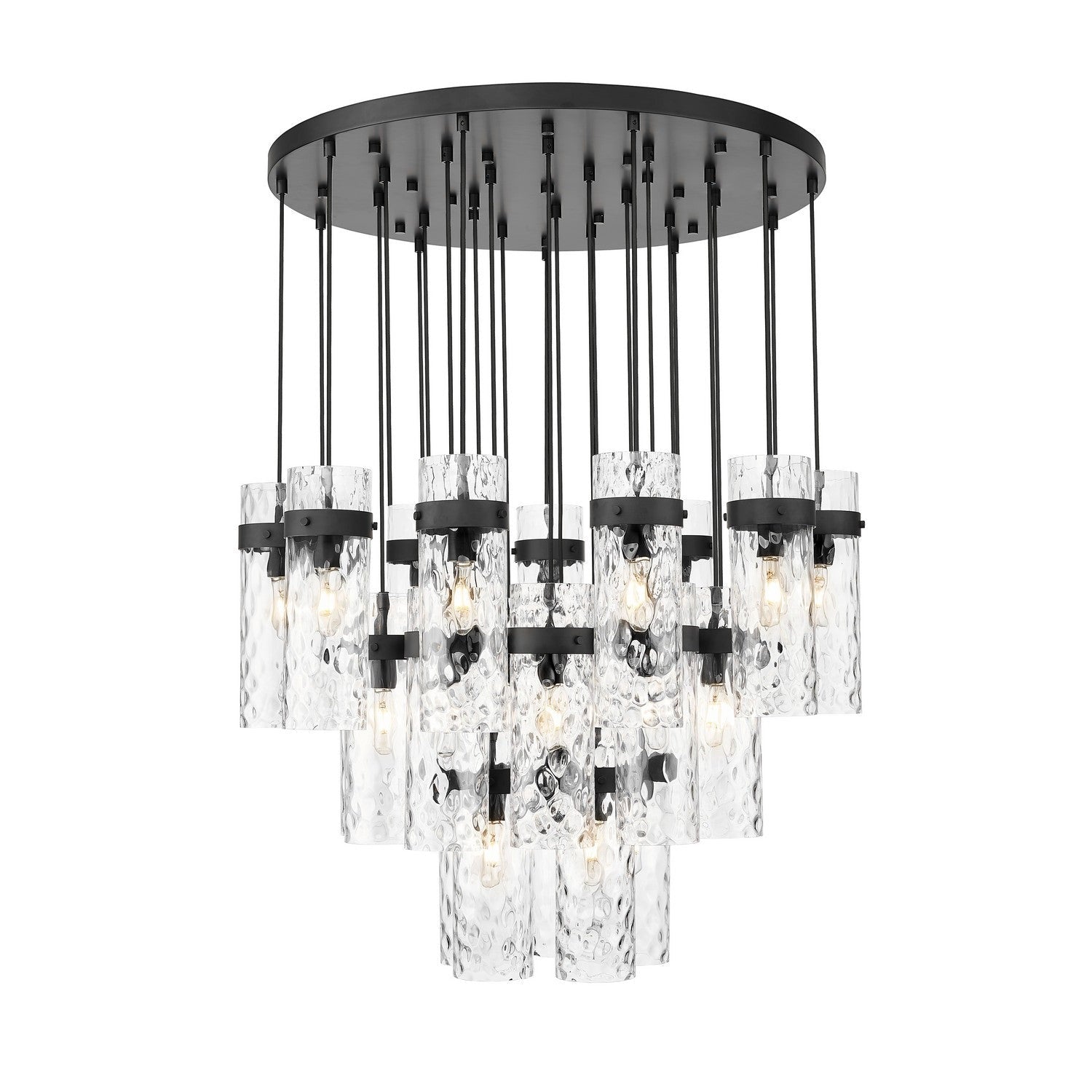 Z-Lite - 7002P5-27R-MB - 27 Light Chandelier - Fontaine - Matte Black