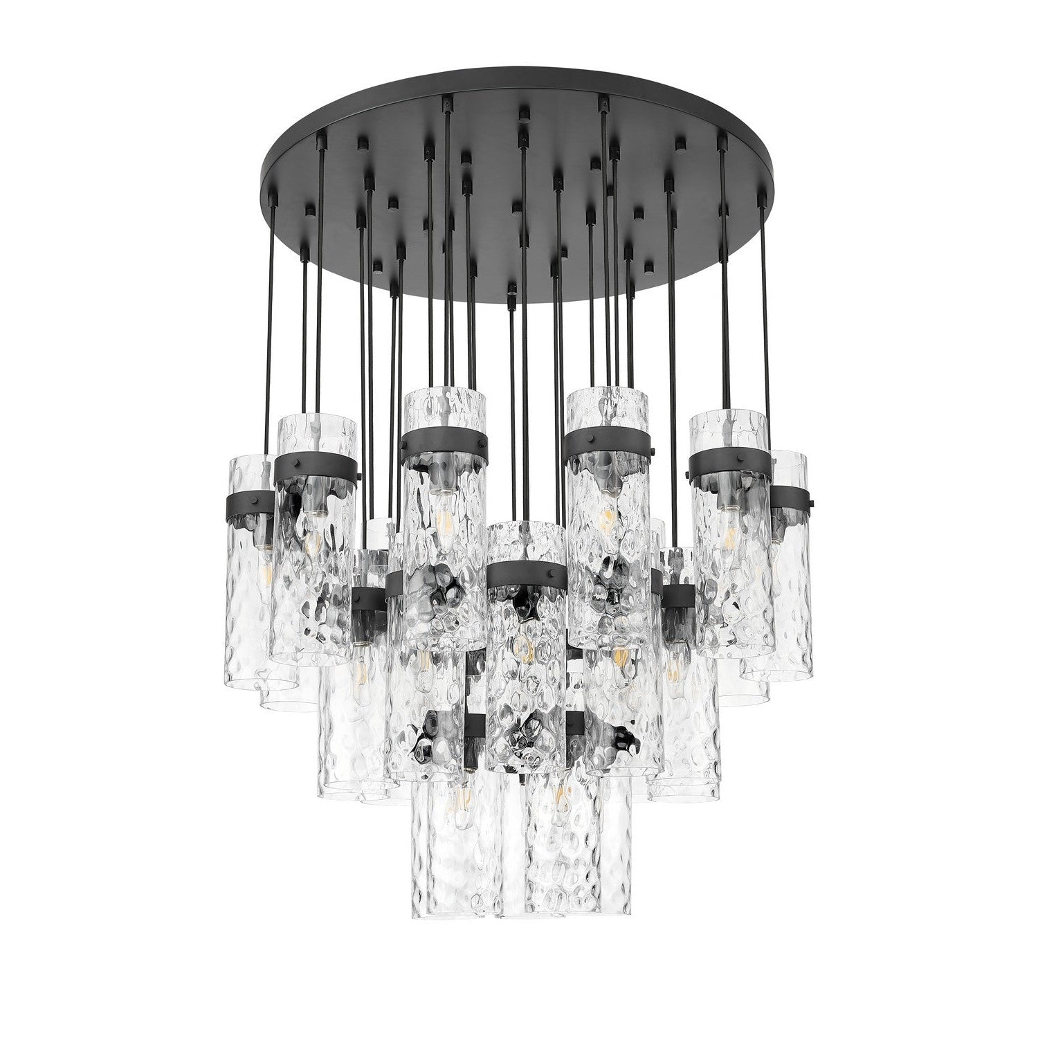 Z-Lite - 7002P5-27R-MB - 27 Light Chandelier - Fontaine - Matte Black