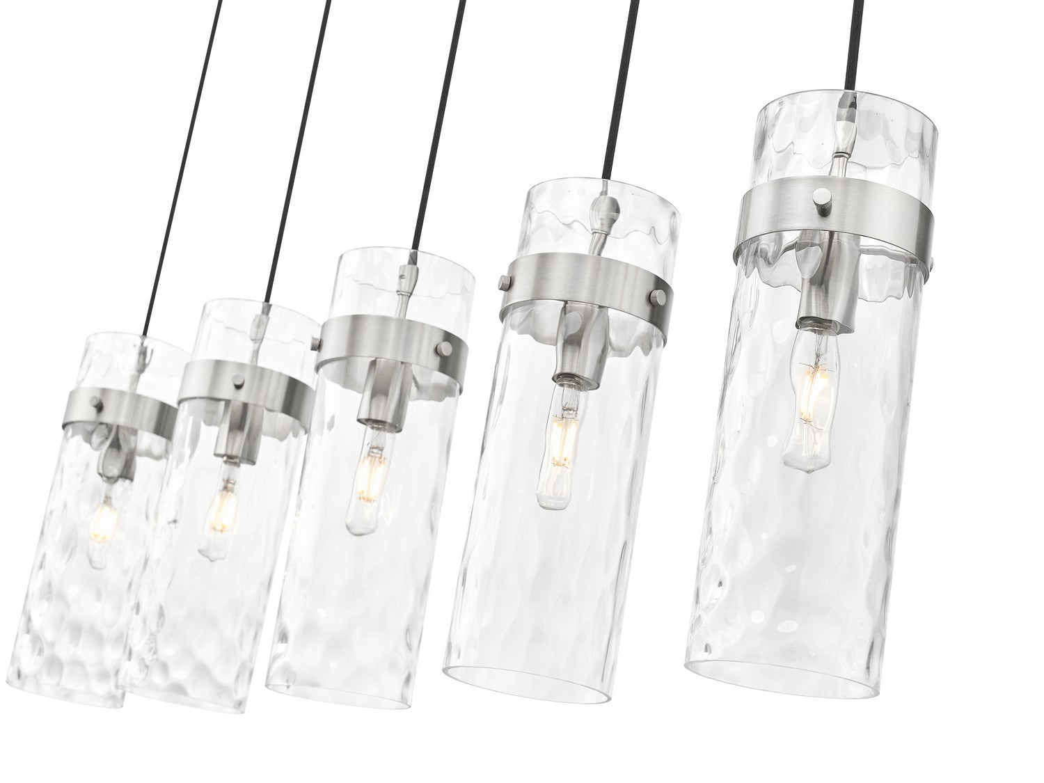 Z-Lite - 7002P5-5L-BN - Five Light Linear Chandelier - Fontaine - Brushed Nickel