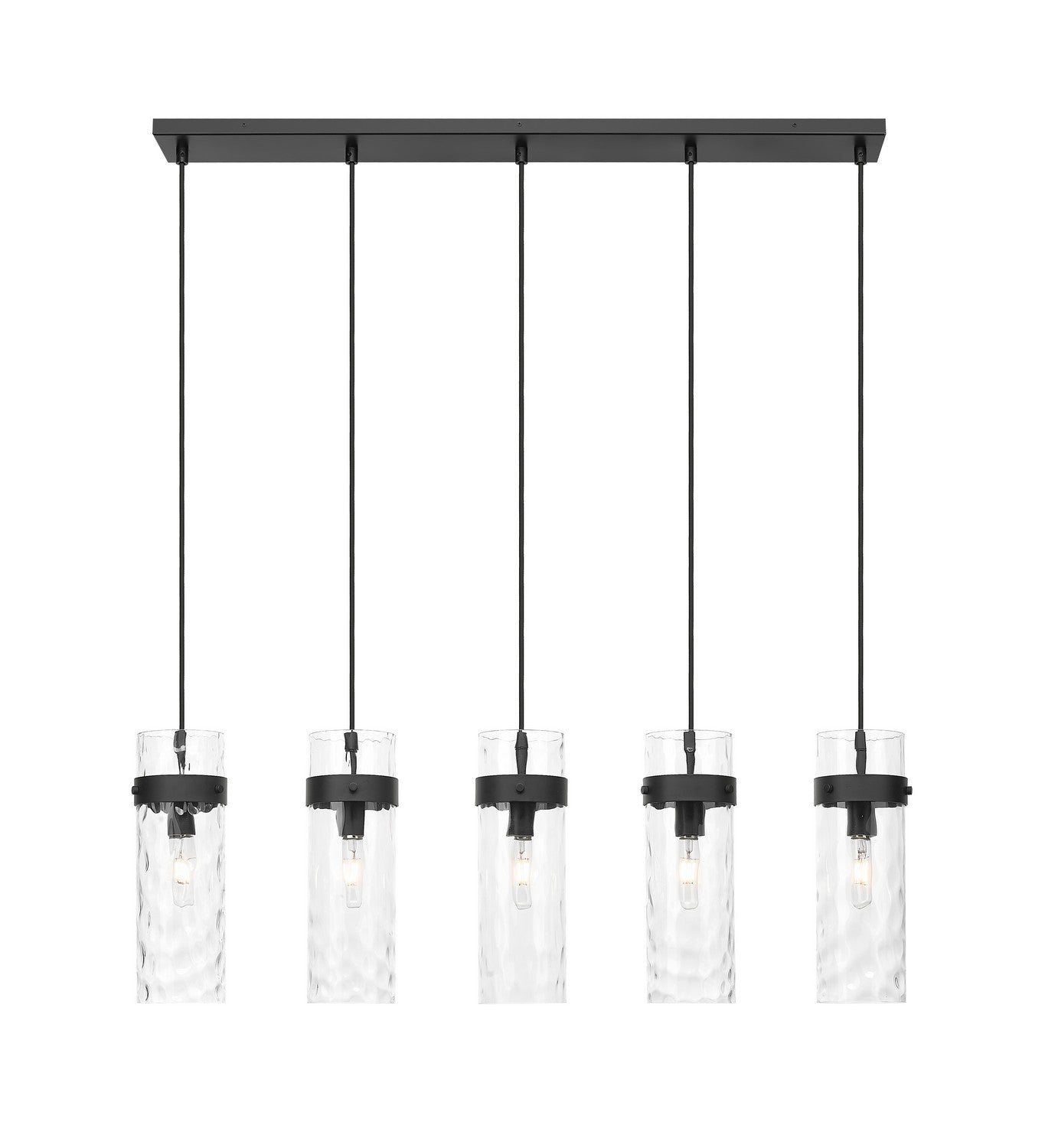 Z-Lite - 7002P5-5L-MB - Five Light Linear Chandelier - Fontaine - Matte Black