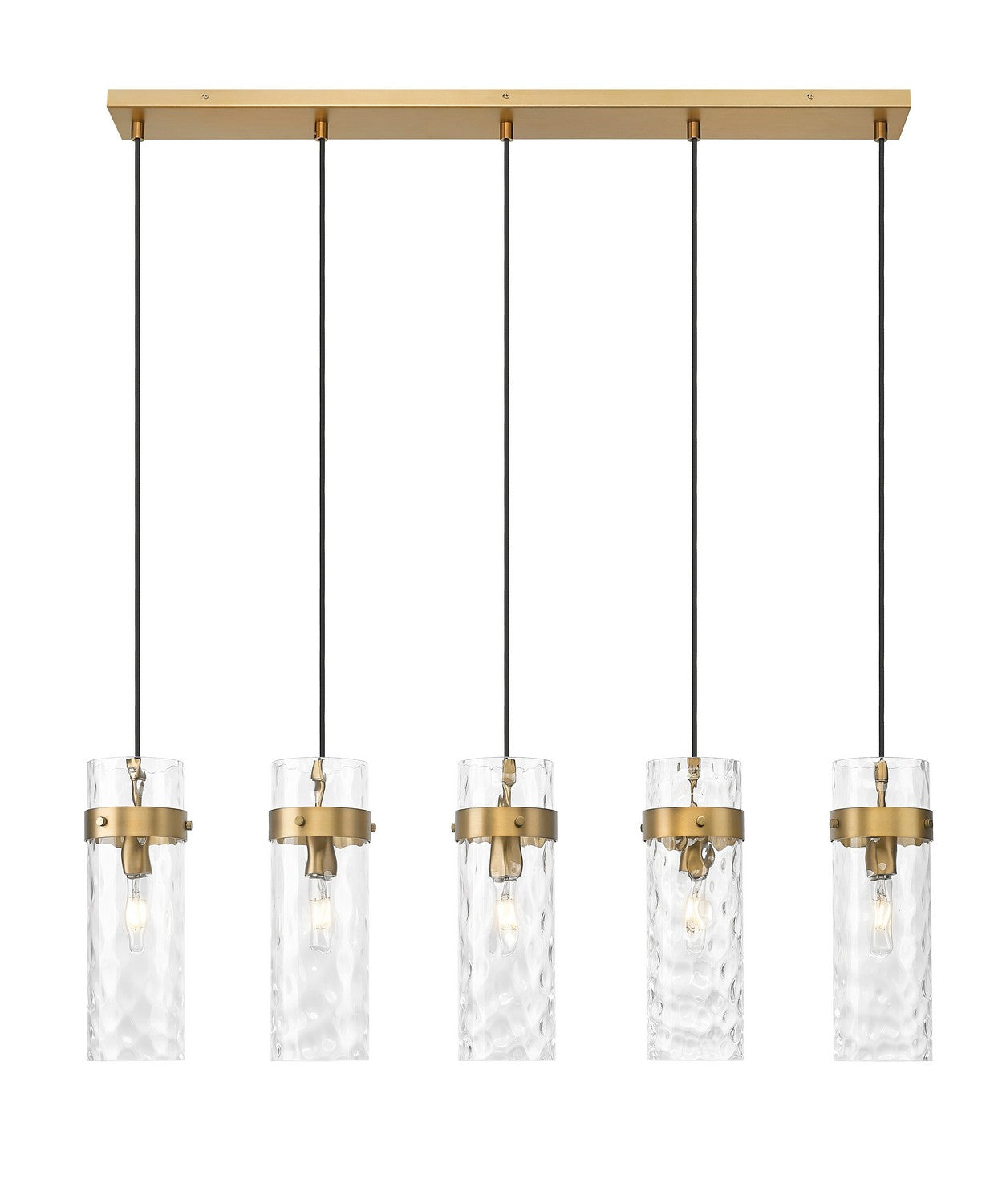 Z-Lite - 7002P5-5L-RB - Five Light Linear Chandelier - Fontaine - Rubbed Brass
