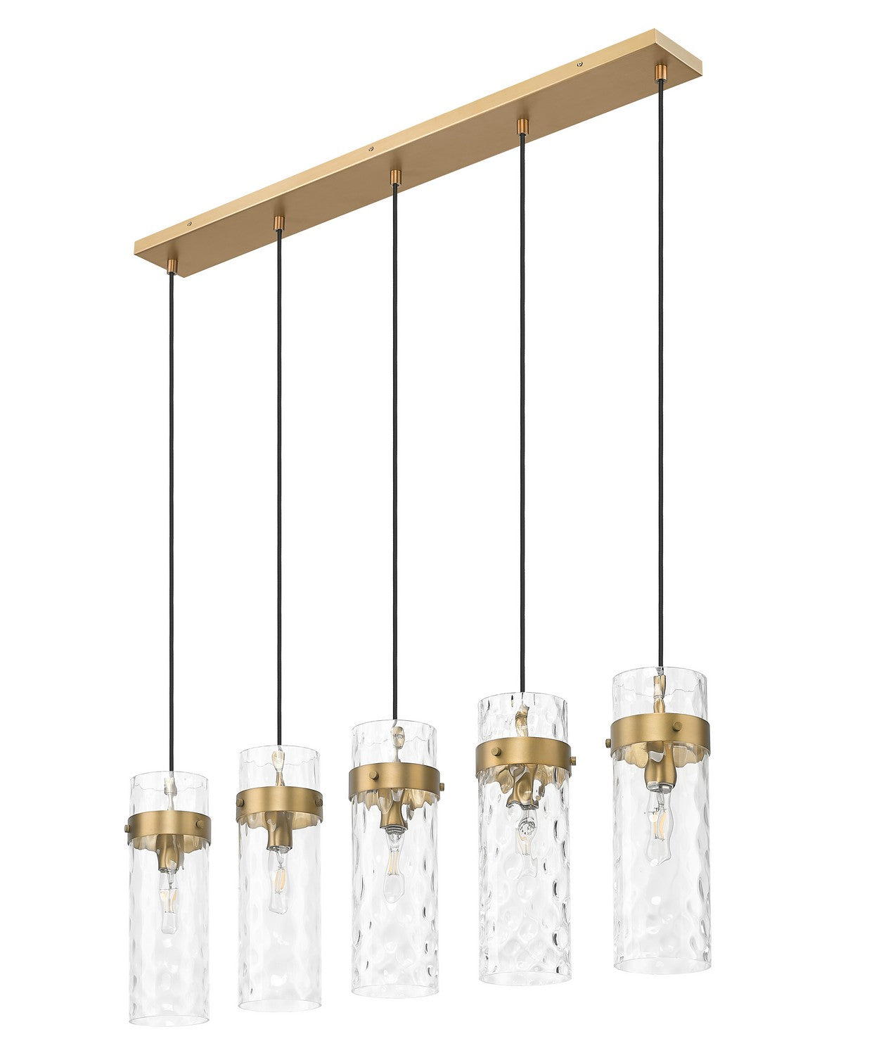 Z-Lite - 7002P5-5L-RB - Five Light Linear Chandelier - Fontaine - Rubbed Brass