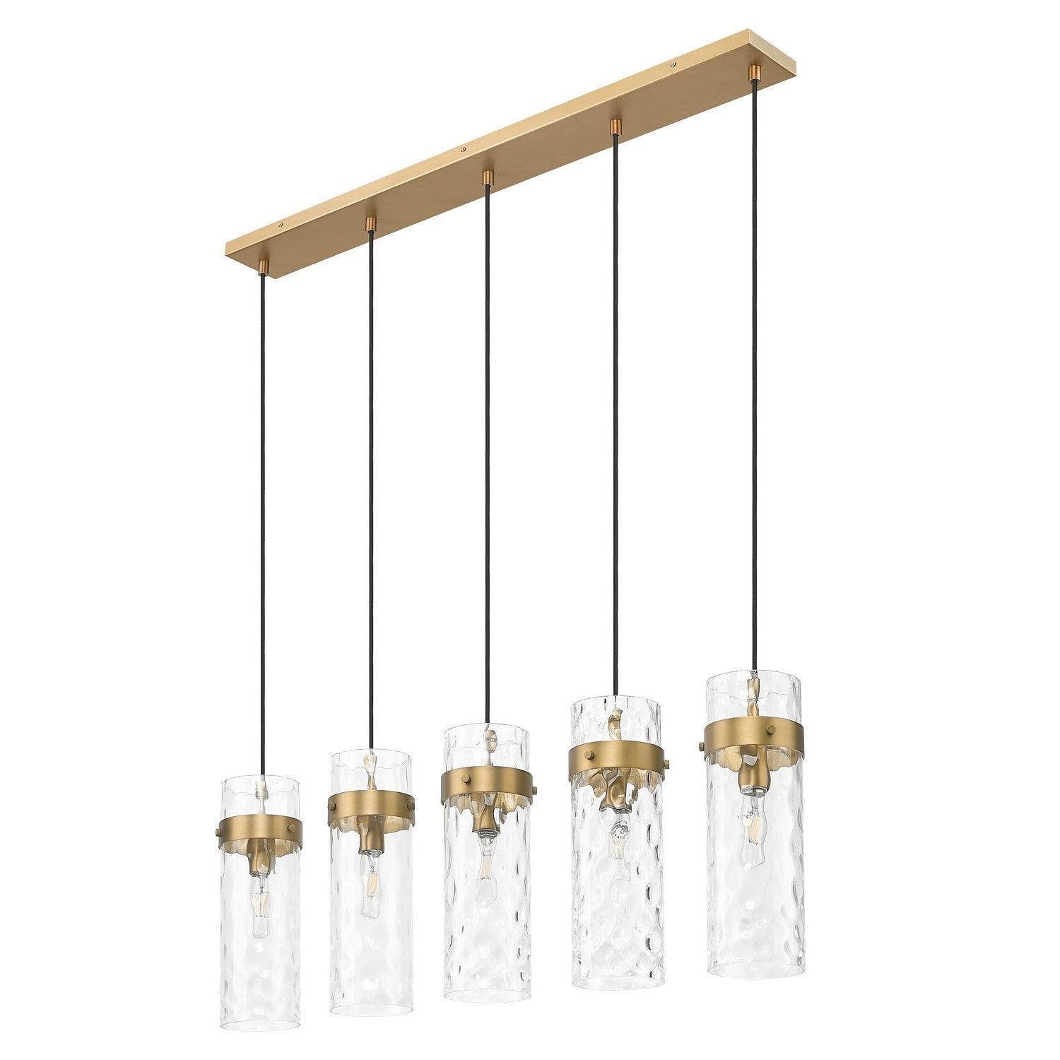 Z-Lite - 7002P5-5L-RB - Five Light Linear Chandelier - Fontaine - Rubbed Brass