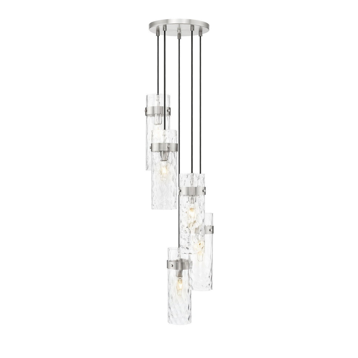Z-Lite - 7002P5-5R-BN - Five Light Chandelier - Fontaine - Brushed Nickel