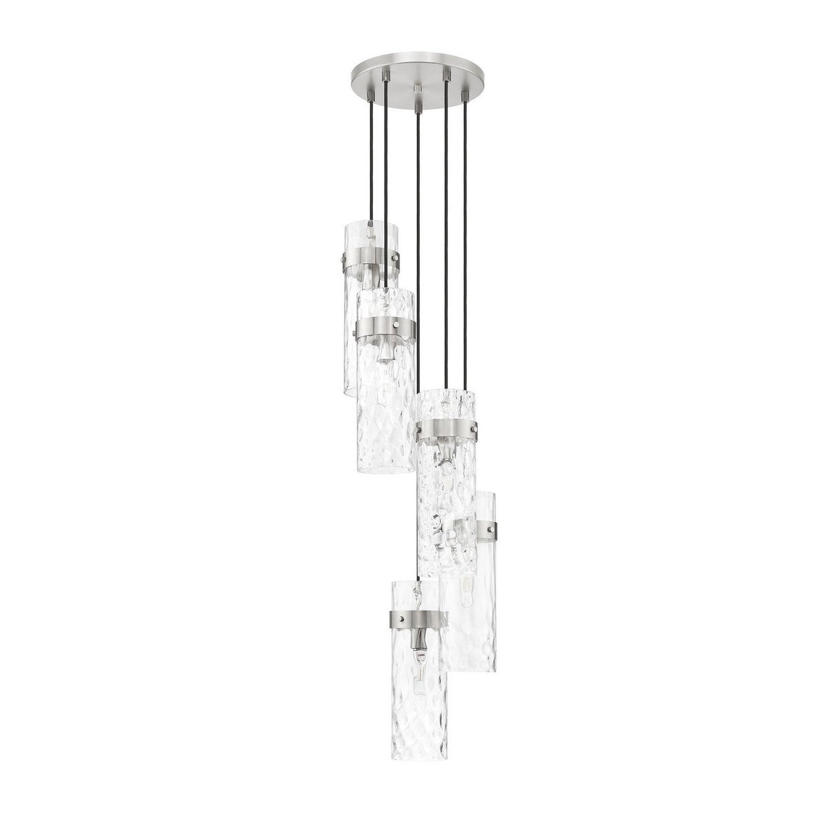 Z-Lite - 7002P5-5R-BN - Five Light Chandelier - Fontaine - Brushed Nickel