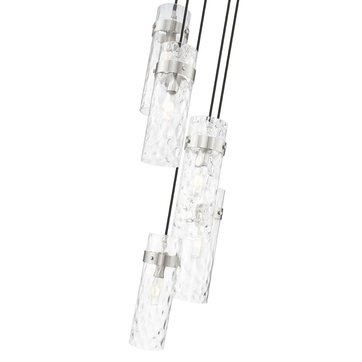 Z-Lite - 7002P5-5R-BN - Five Light Chandelier - Fontaine - Brushed Nickel