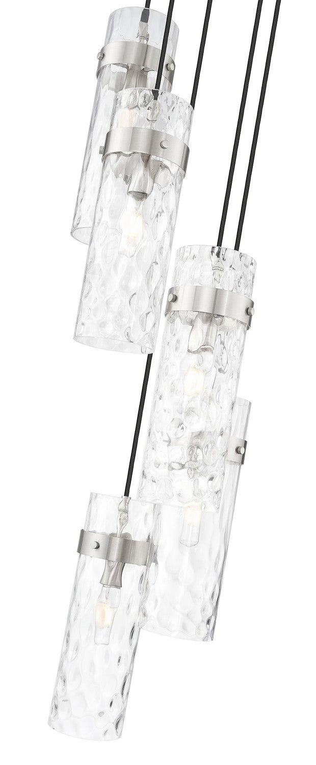 Z-Lite - 7002P5-5R-BN - Five Light Chandelier - Fontaine - Brushed Nickel