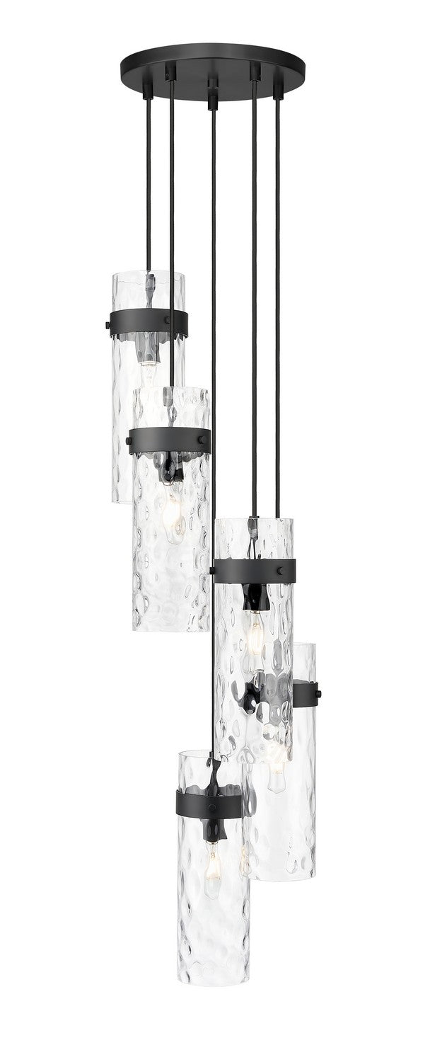 Z-Lite - 7002P5-5R-MB - Five Light Chandelier - Fontaine - Matte Black