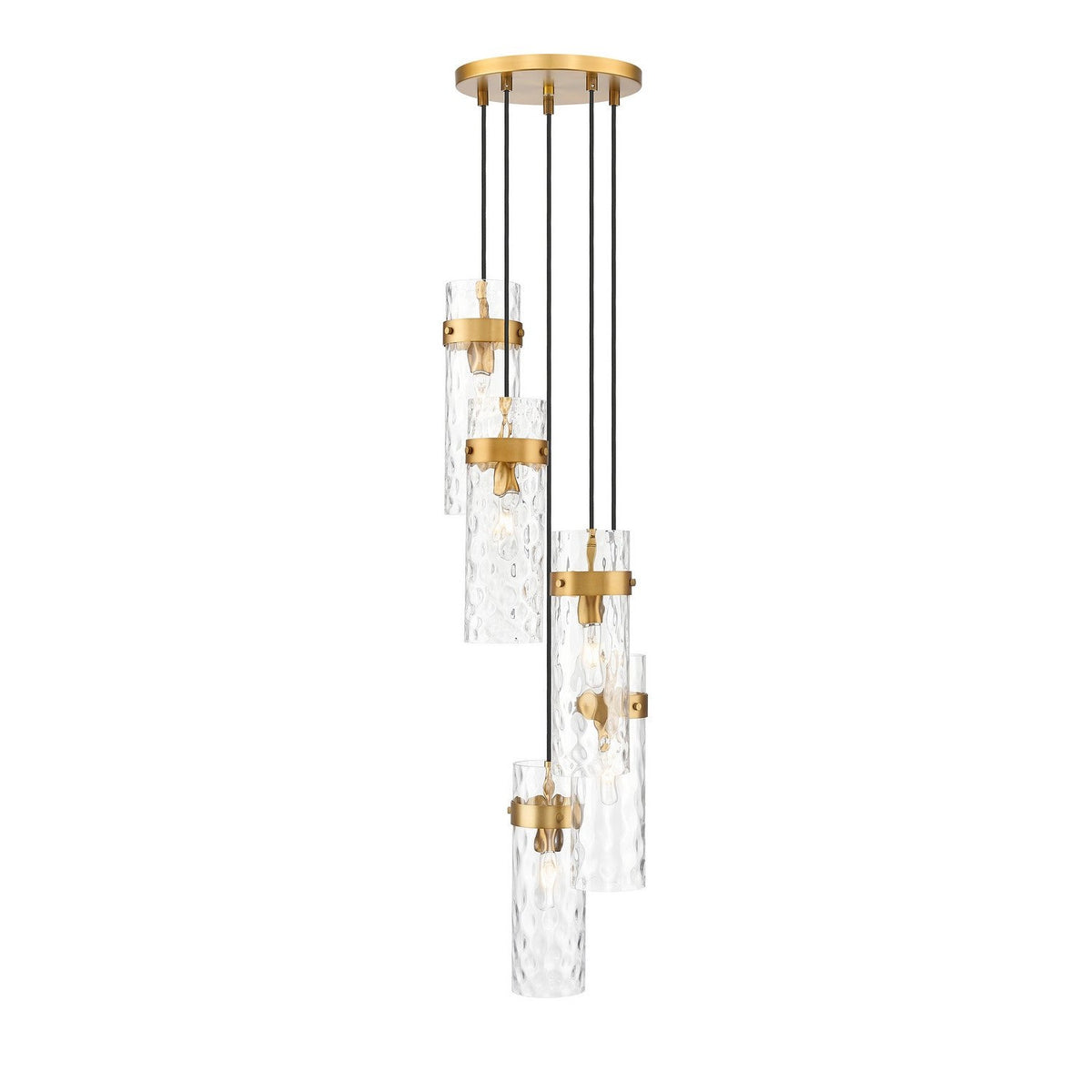 Z-Lite - 7002P5-5R-RB - Five Light Chandelier - Fontaine - Rubbed Brass