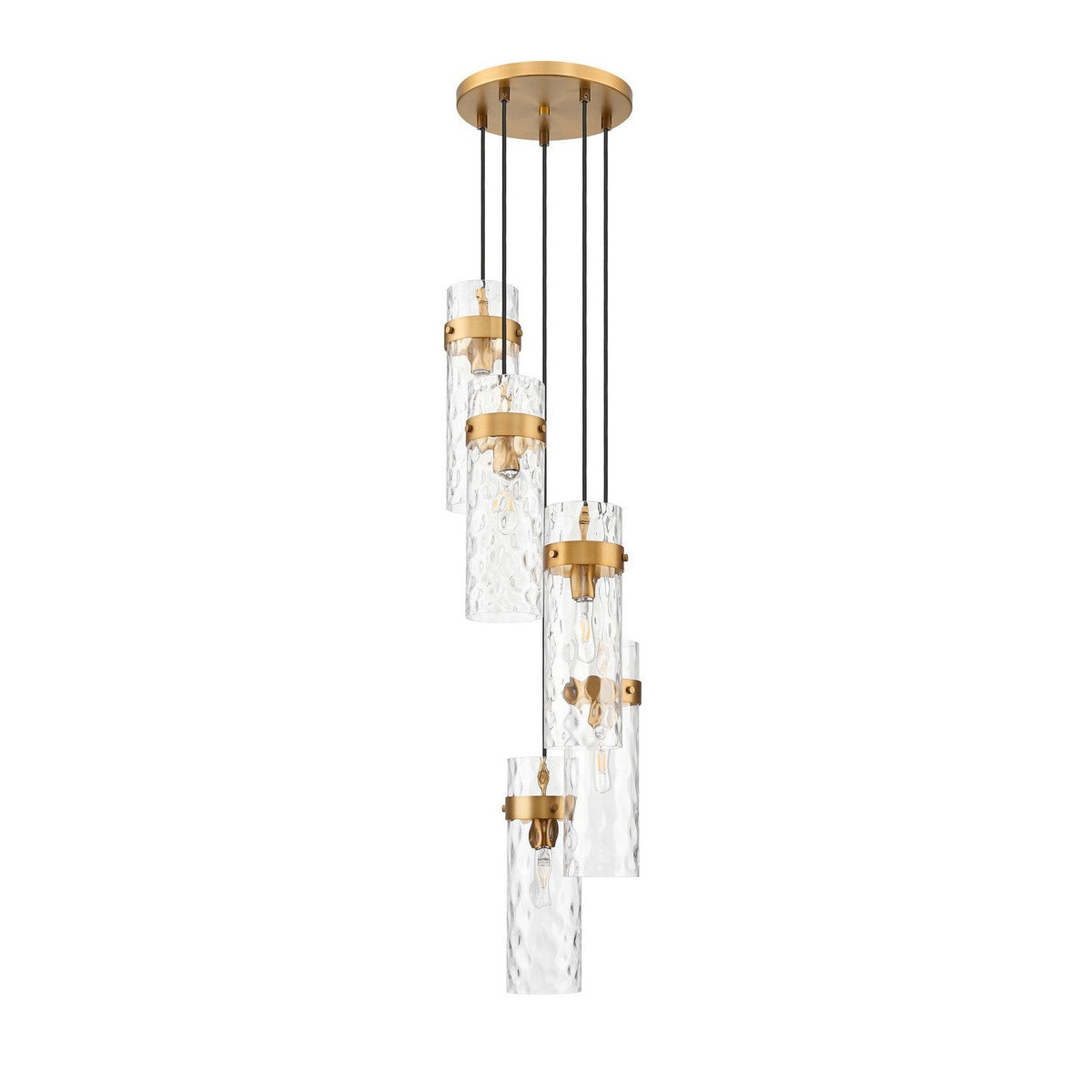 Z-Lite - 7002P5-5R-RB - Five Light Chandelier - Fontaine - Rubbed Brass