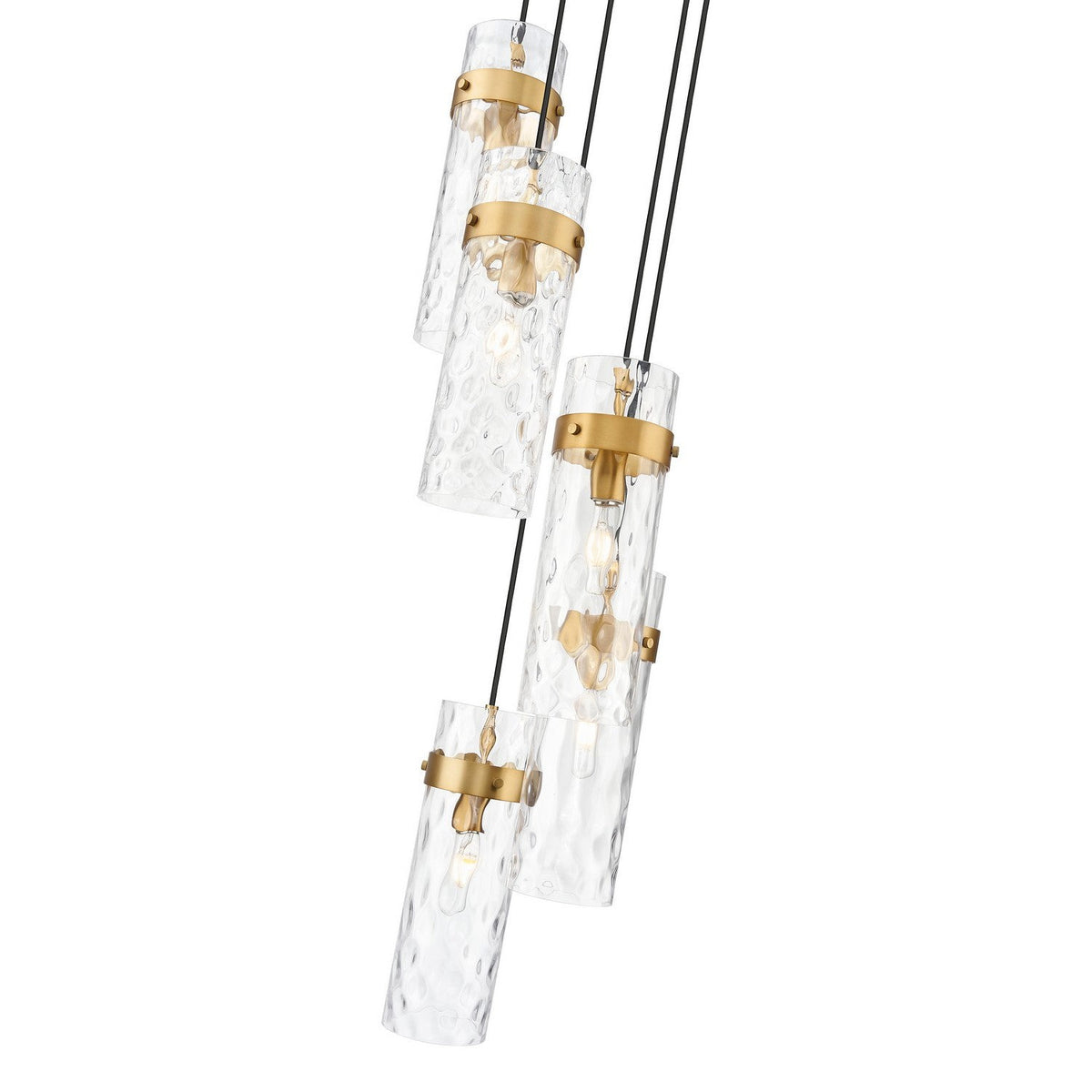 Z-Lite - 7002P5-5R-RB - Five Light Chandelier - Fontaine - Rubbed Brass