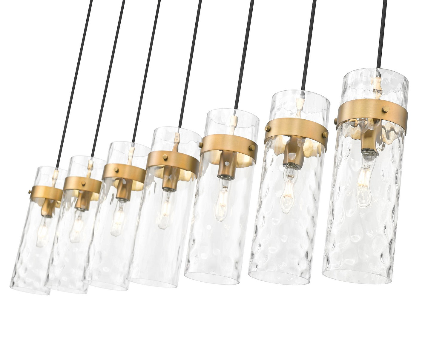 Z-Lite - 7002P5-7L-RB - Seven Light Linear Chandelier - Fontaine - Rubbed Brass