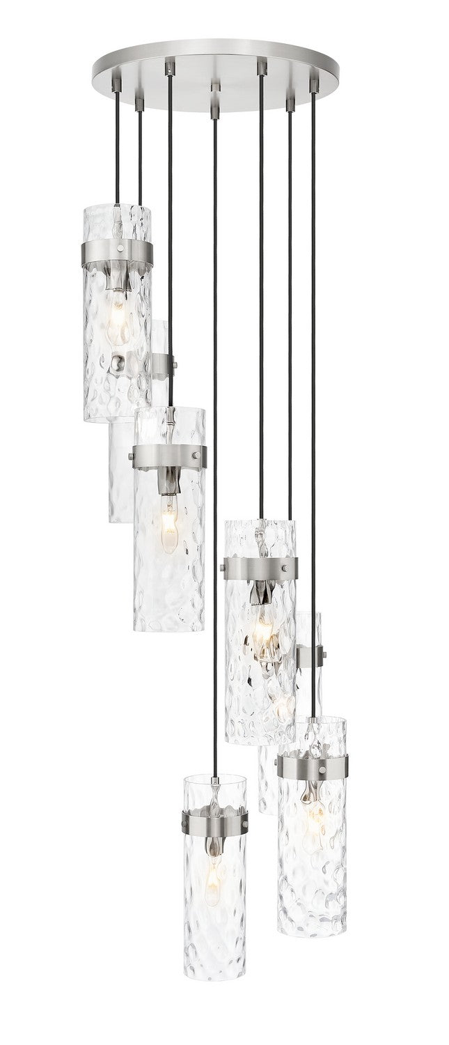 Z-Lite - 7002P5-7R-BN - Seven Light Chandelier - Fontaine - Brushed Nickel