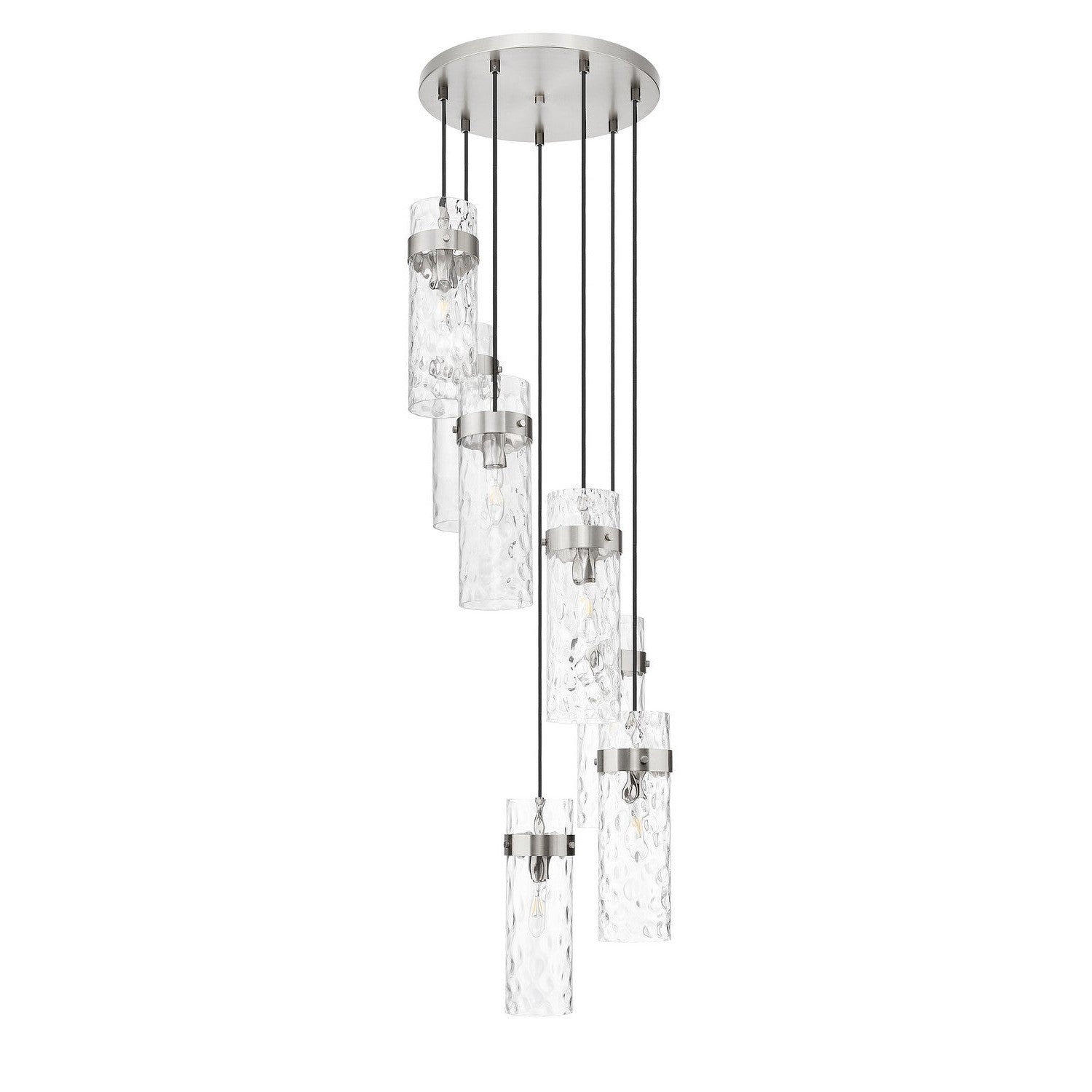 Z-Lite - 7002P5-7R-BN - Seven Light Chandelier - Fontaine - Brushed Nickel