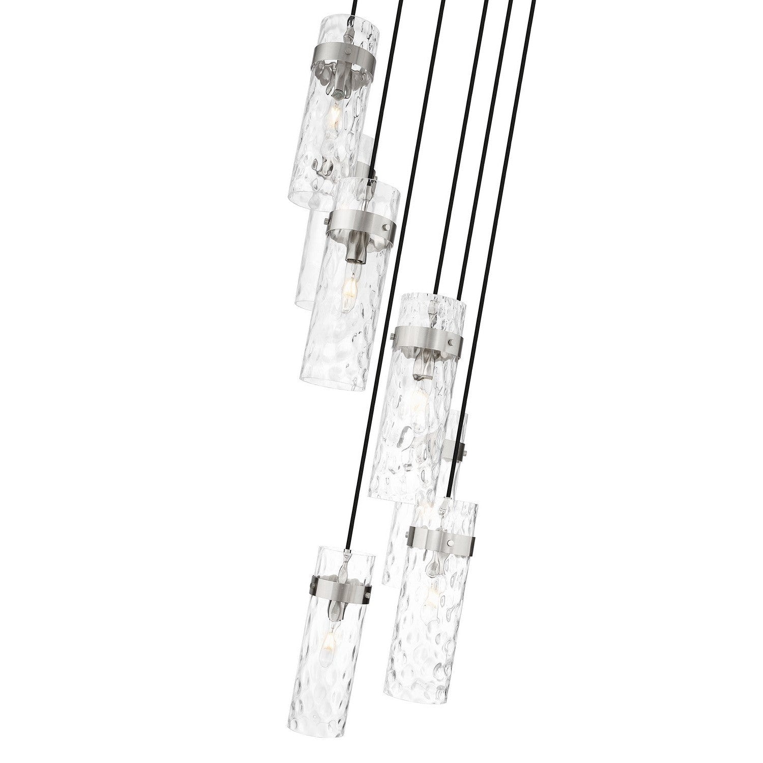 Z-Lite - 7002P5-7R-BN - Seven Light Chandelier - Fontaine - Brushed Nickel