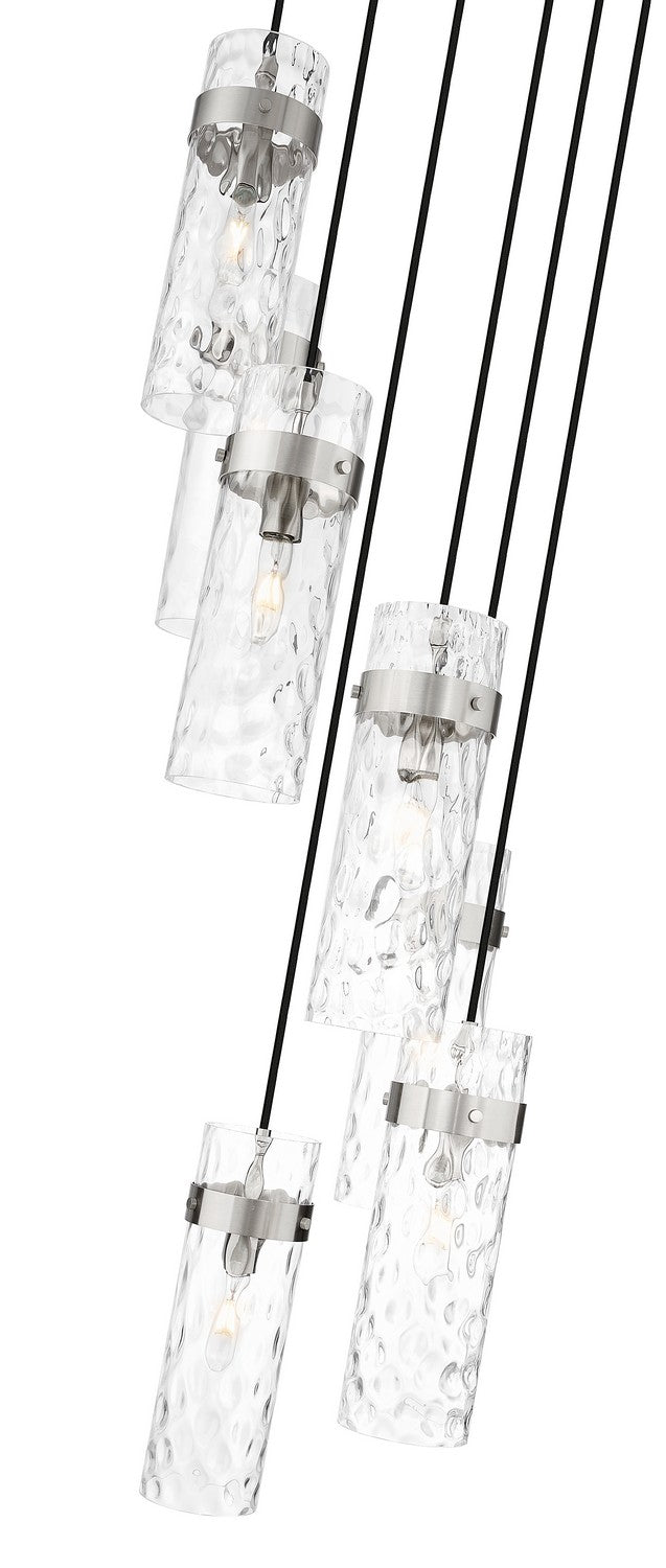 Z-Lite - 7002P5-7R-BN - Seven Light Chandelier - Fontaine - Brushed Nickel