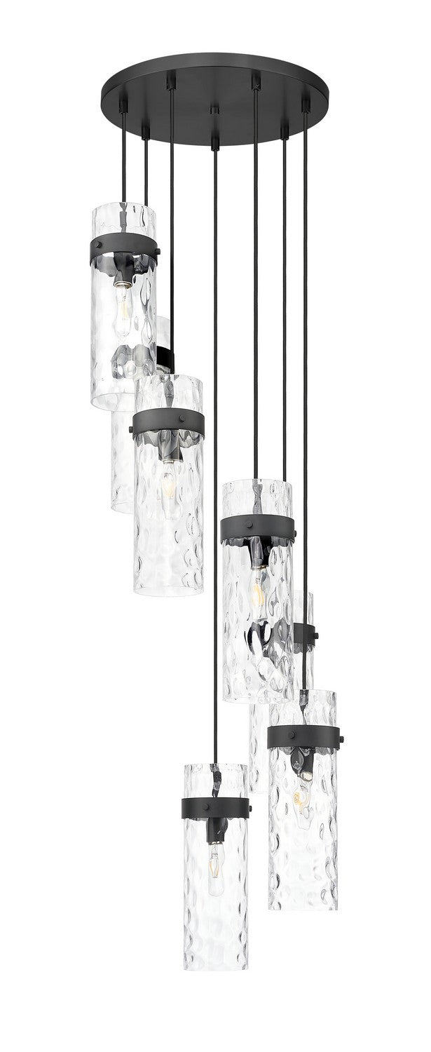 Z-Lite - 7002P5-7R-MB - Seven Light Chandelier - Fontaine - Matte Black
