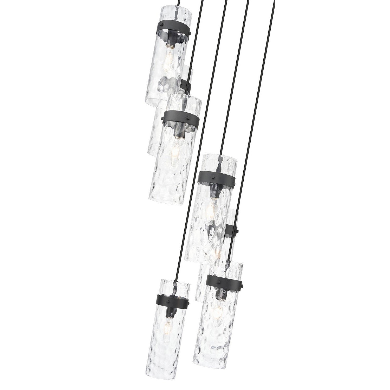 Z-Lite - 7002P5-7R-MB - Seven Light Chandelier - Fontaine - Matte Black