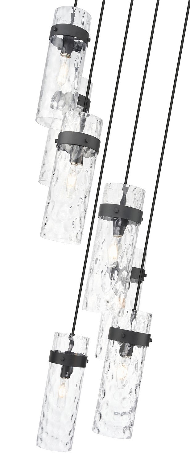 Z-Lite - 7002P5-7R-MB - Seven Light Chandelier - Fontaine - Matte Black