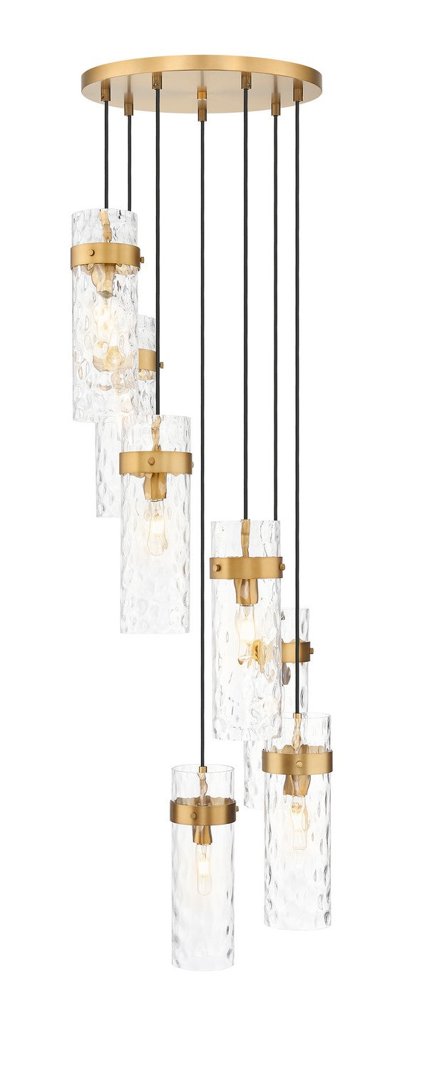 Z-Lite - 7002P5-7R-RB - Seven Light Chandelier - Fontaine - Rubbed Brass