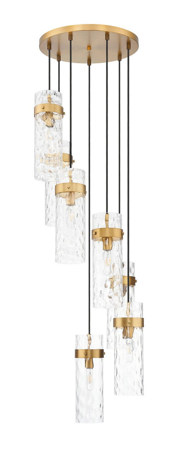 Z-Lite - 7002P5-7R-RB - Seven Light Chandelier - Fontaine - Rubbed Brass