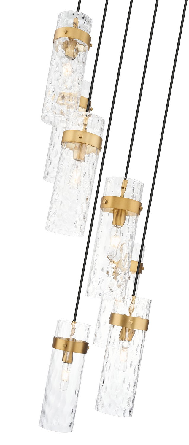 Z-Lite - 7002P5-7R-RB - Seven Light Chandelier - Fontaine - Rubbed Brass