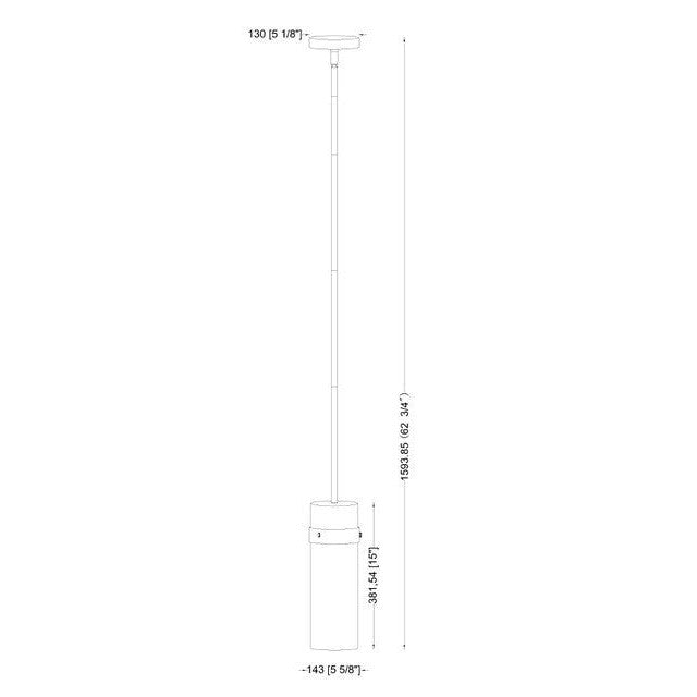 Z-Lite - 7002P5-ROD-RB - One Light Pendant - Fontaine - Rubbed Brass