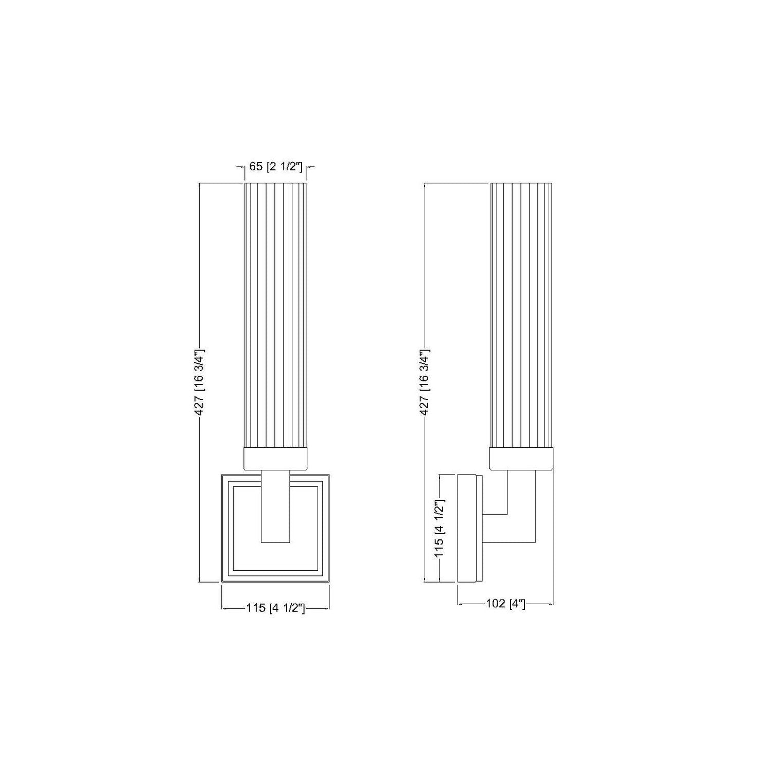 Z-Lite - 740-1S-MB - One Light Wall Sconce - Beau - Matte Black