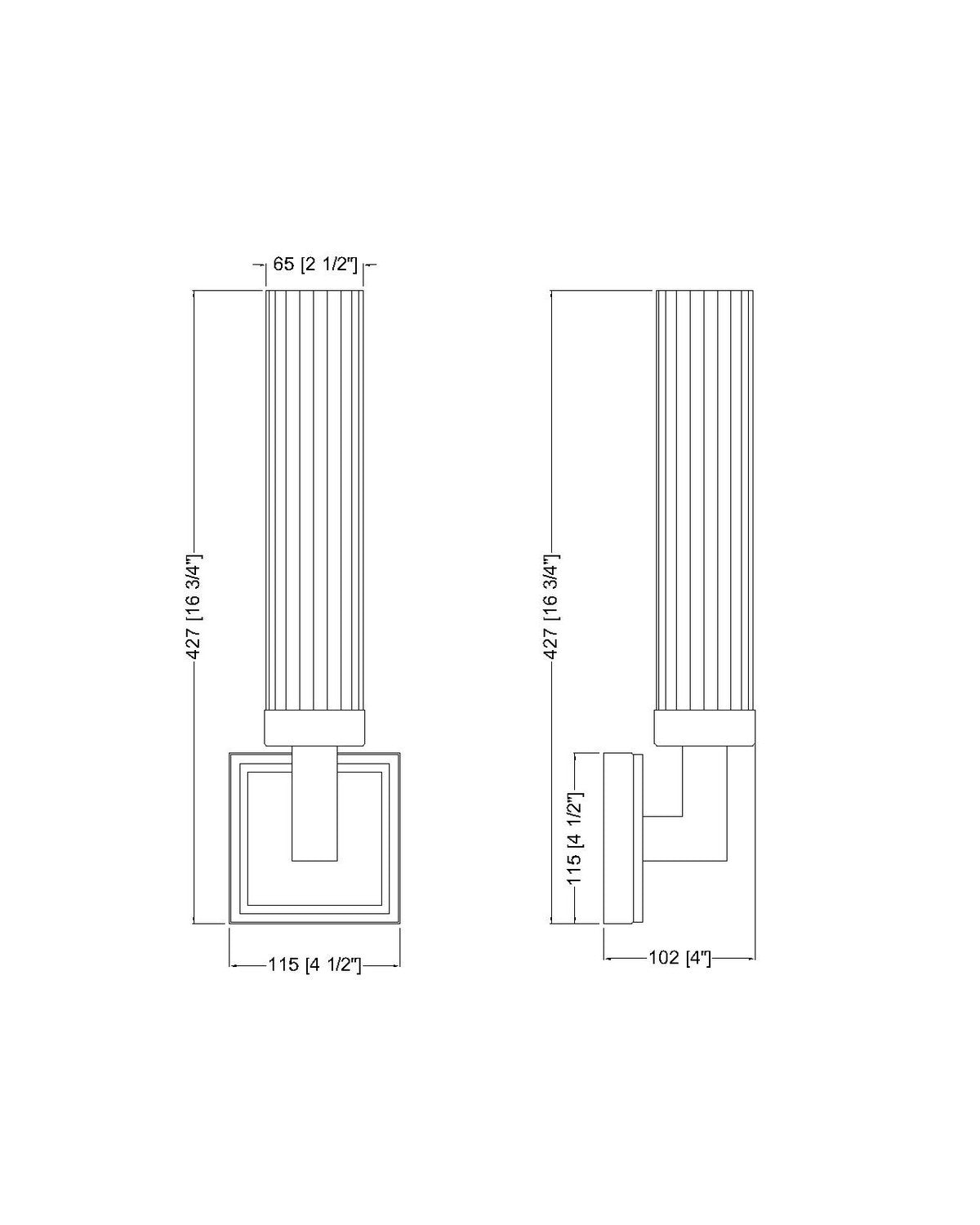 Z-Lite - 740-1S-MB - One Light Wall Sconce - Beau - Matte Black
