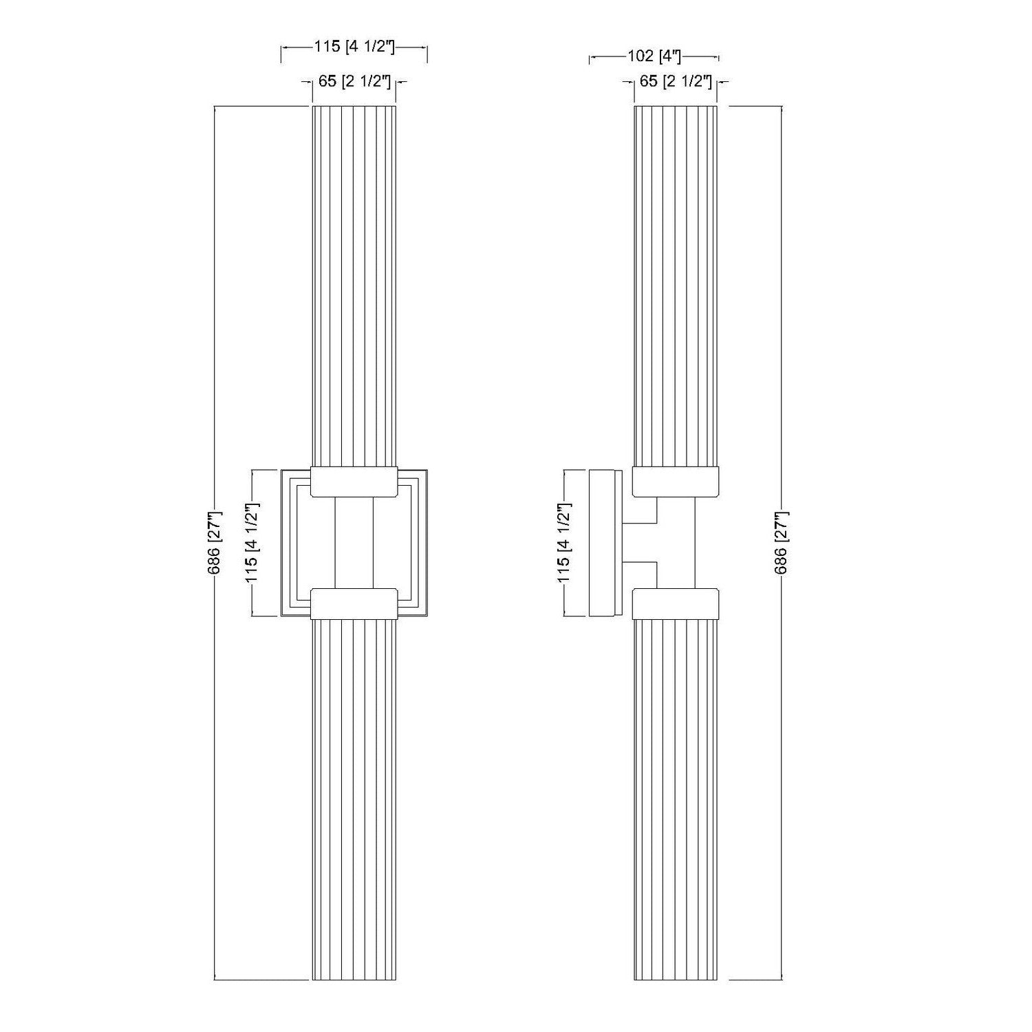 Z-Lite - 740-2W-BRZ - Two Light Wall Sconce - Beau - Bronze