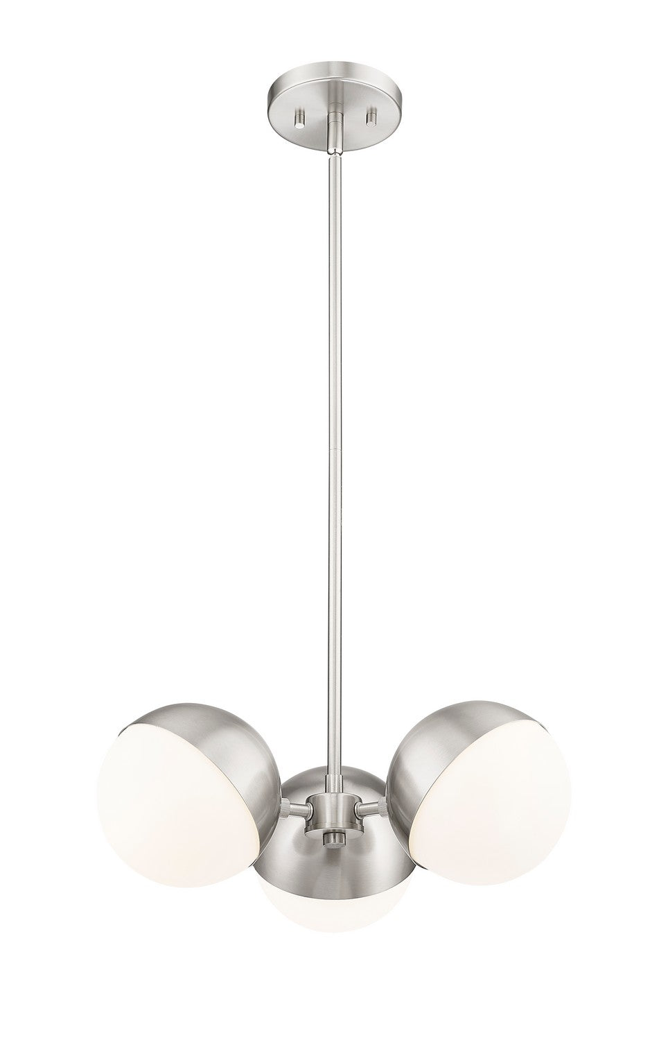 Z-Lite - 7517-3BN - Three Light Chandelier - Realm Sphere - Brushed Nickel