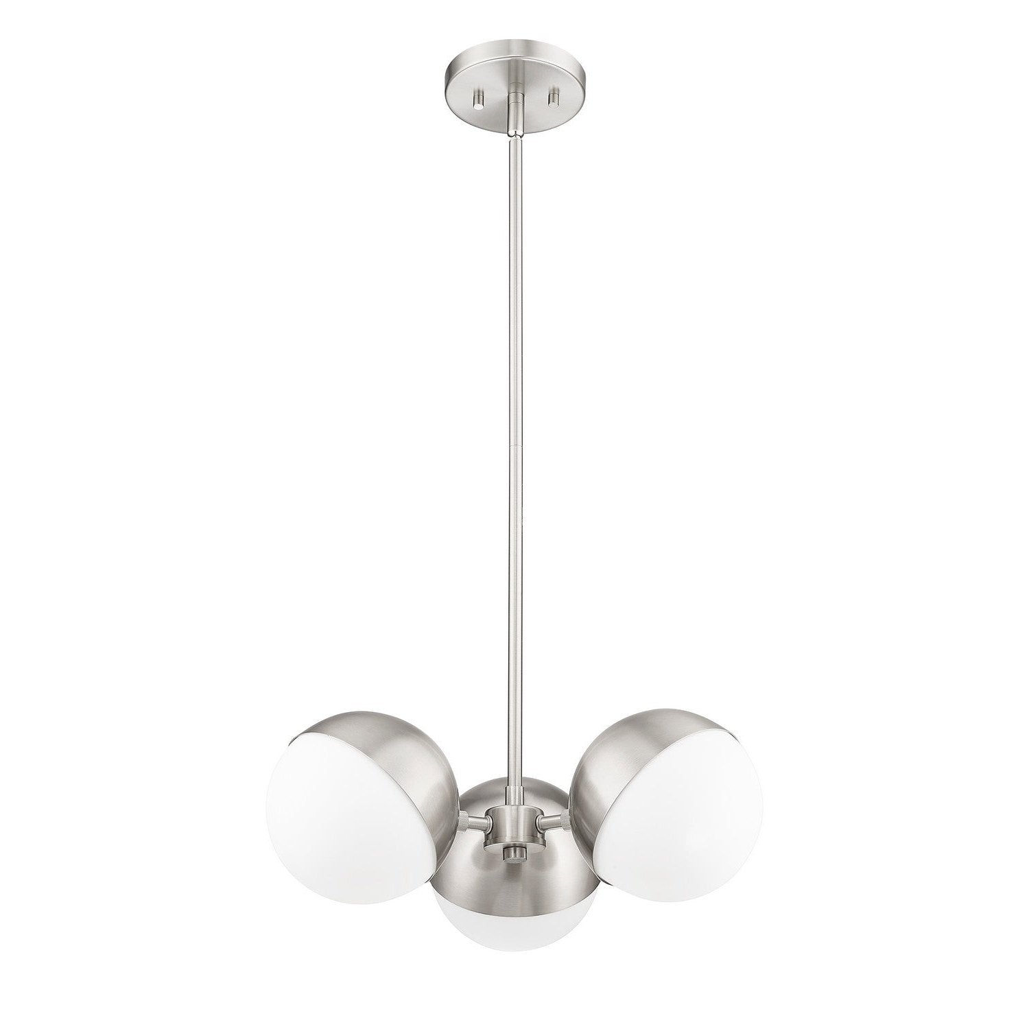 Z-Lite - 7517-3BN - Three Light Chandelier - Realm Sphere - Brushed Nickel