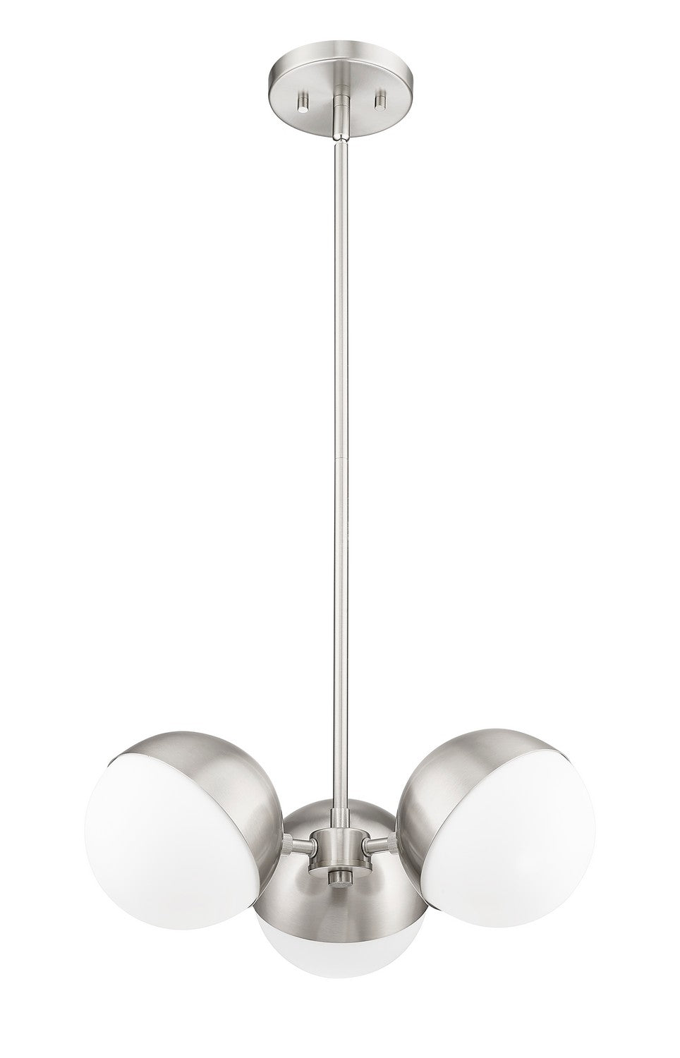 Z-Lite - 7517-3BN - Three Light Chandelier - Realm Sphere - Brushed Nickel