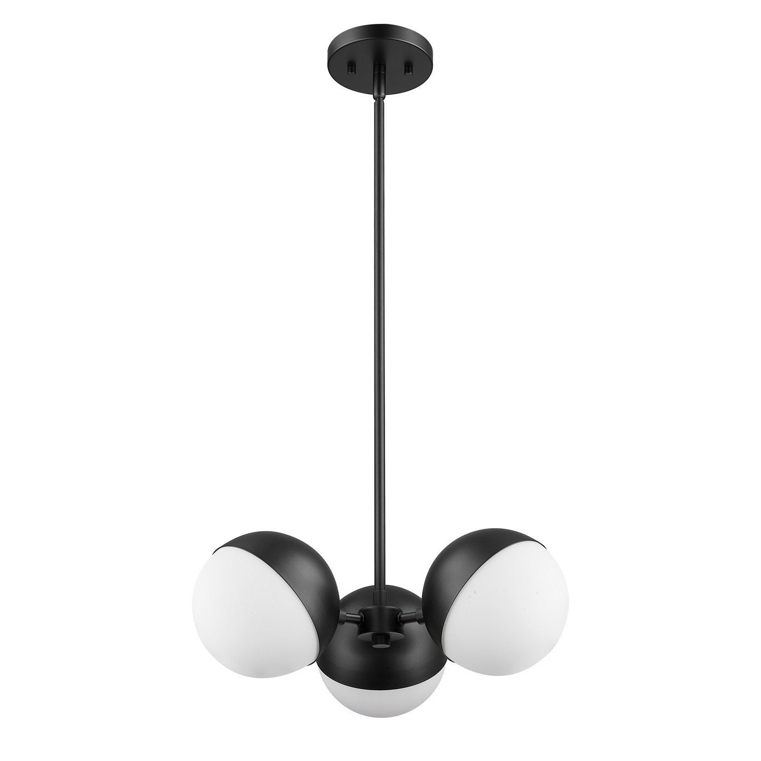 Z-Lite - 7517-3MB - Three Light Chandelier - Realm Sphere - Matte Black