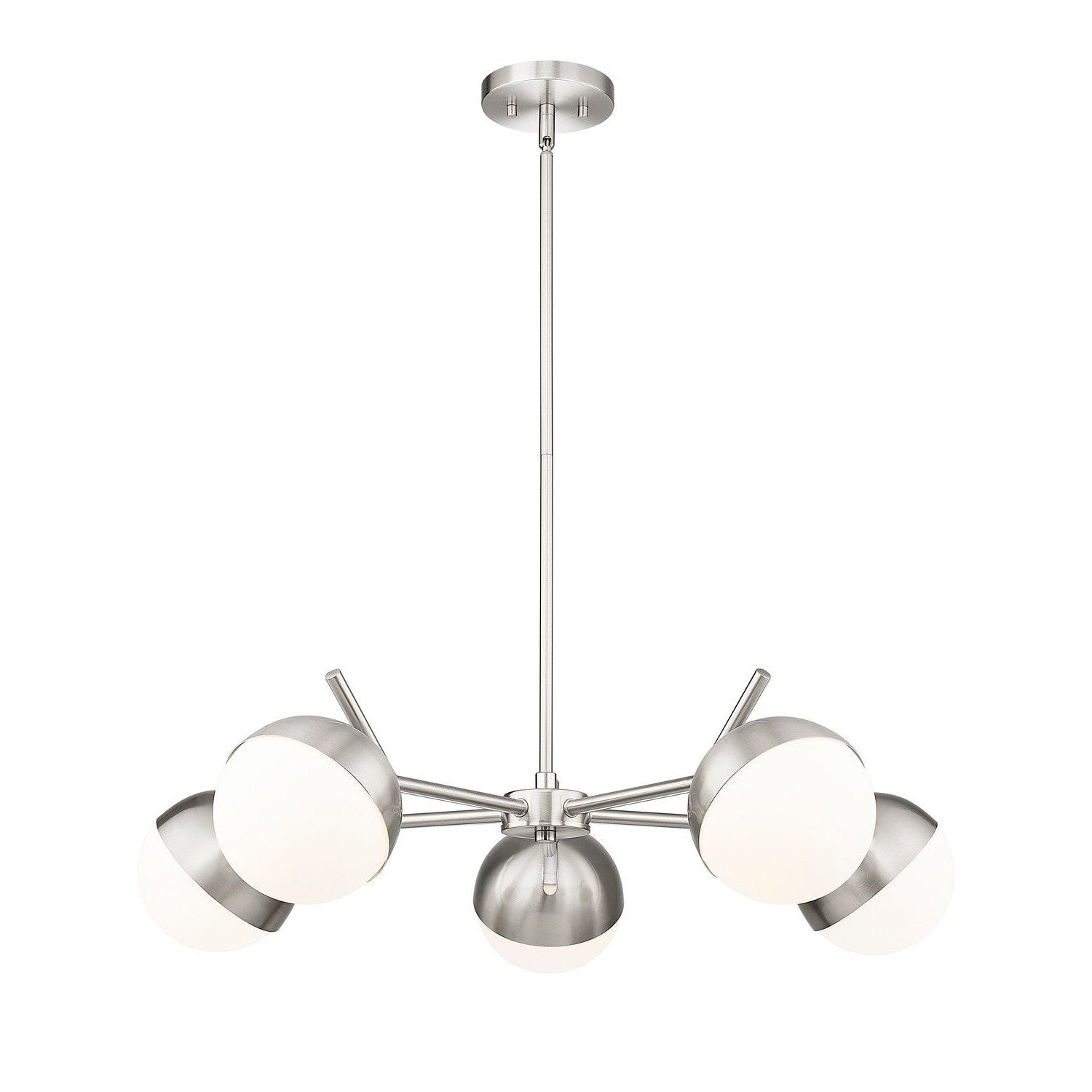 Z-Lite - 7517-5BN - Five Light Chandelier - Realm Sphere - Brushed Nickel