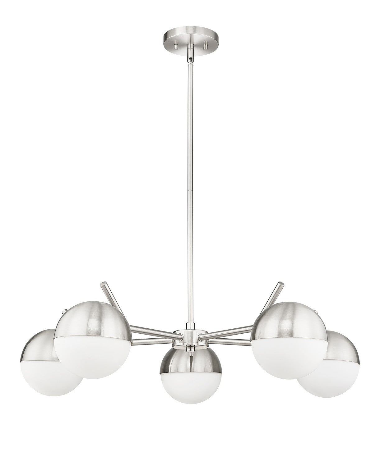 Z-Lite - 7517-5BN - Five Light Chandelier - Realm Sphere - Brushed Nickel