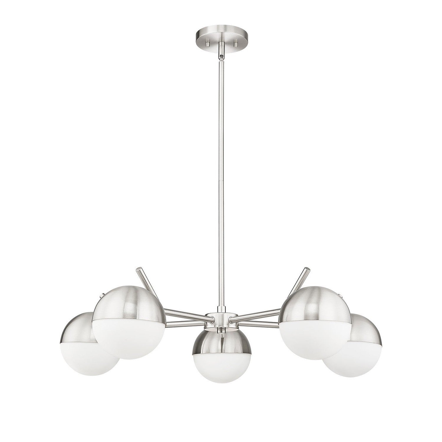 Z-Lite - 7517-5BN - Five Light Chandelier - Realm Sphere - Brushed Nickel