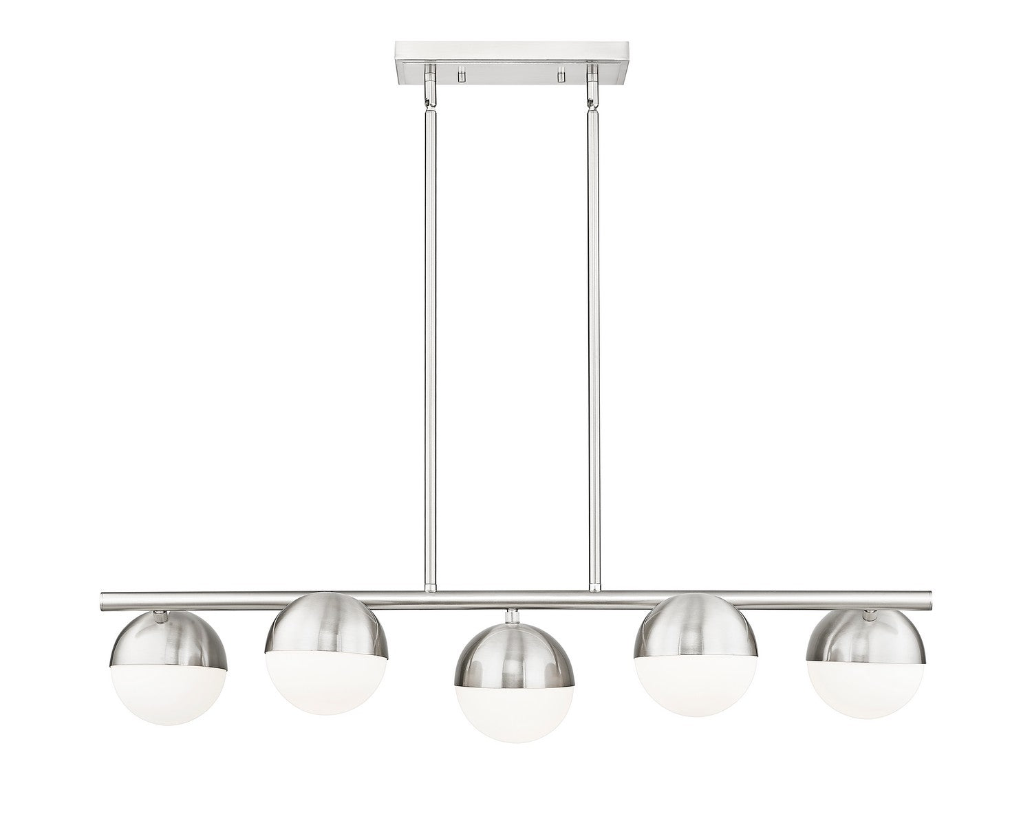 Z-Lite - 7517-5L-BN - Five Light Linear Chandelier - Realm Sphere - Brushed Nickel