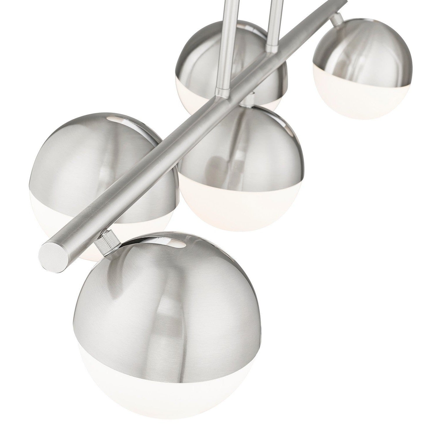 Z-Lite - 7517-5L-BN - Five Light Linear Chandelier - Realm Sphere - Brushed Nickel